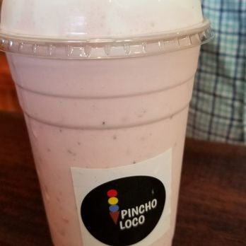 Pincho Loco - Strawberry shake.  Strawberry ice cream is better. - Desserts Near Me - Durham, North Carolina
