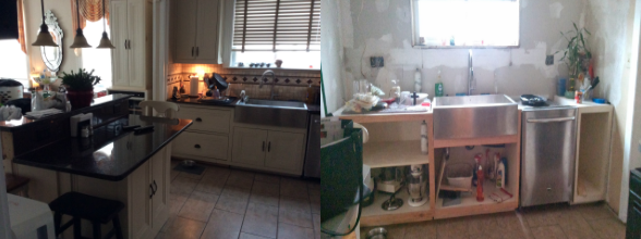 Slide of Frank remodeling