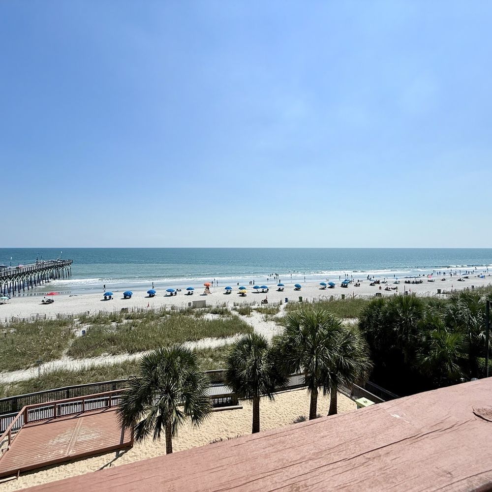 RipTydz - Beach view from our rooftop table - Seafood Near Me - Myrtle Beach, South Carolina