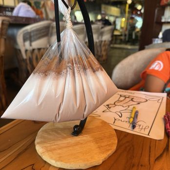Pradera Brunch - This drink is pure nostalgia...frothy chocomilk in a tied plastic bolsa with a straw, just like sipping from a street puesto in Mexico. - Breakfast & Brunch Near Me - Costa Mesa, California Pradera Brunch - This drink is pure nostalgia...frothy chocomilk in a tied plastic bolsa with a straw, just like sipping from a street puesto in Mexico. - Breakfast & Brunch Near Me - Costa Mesa, California