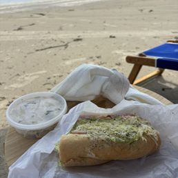 The beach and an amazing sandwich- two of my favs