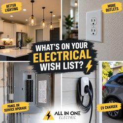 All In One Electric - Whatever is sitting on your electrical to-do list, All In One Electric is here to help you check it off.