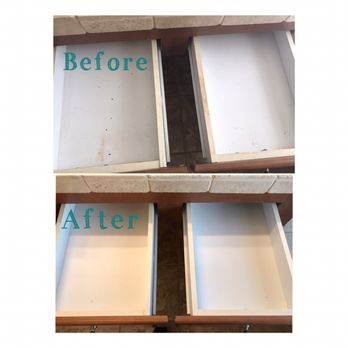 Spring Cleaning Service - Bathroom drawers before and after doing a deep clean. - Home Cleaning Near Me Spring Cleaning Service - Bathroom drawers before and after doing a deep clean. - Home Cleaning Near Me