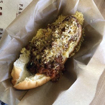 Farmhaus Burger - The love exudes from this chili cheese dog - Burgers Near Me - Augusta, Georgia Farmhaus Burger - The love exudes from this chili cheese dog - Burgers Near Me - Augusta, Georgia