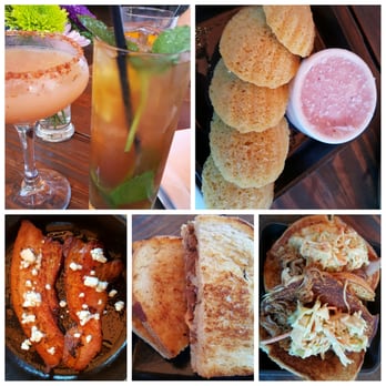 Bosscat Kitchen & Libations - Cornbread Madeleines, $6. Happy Hour menu: Thick Cut Happy Bacon, $5. Bosscat Grilled Cheese, $5. Pig Pickin' Tacos, $6. - New American Near Me - Irvine, California Bosscat Kitchen & Libations - Cornbread Madeleines, $6. Happy Hour menu: Thick Cut Happy Bacon, $5. Bosscat Grilled Cheese, $5. Pig Pickin' Tacos, $6. - New American Near Me - Irvine, California