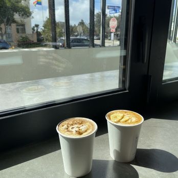 Mostra Coffee - Ube Creme Brle Latte and Turon Creme Brle Latte - Coffee & Tea Near Me - San Diego, California
