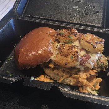 Black Box Fix - LP Turkey and Shrimp Burger (around $8 or $8.50 during their lunch special. Normally $12). - Sandwiches Near Me - lyndhurst, Ohio Black Box Fix - LP Turkey and Shrimp Burger (around $8 or $8.50 during their lunch special. Normally $12). - Sandwiches Near Me - lyndhurst, Ohio