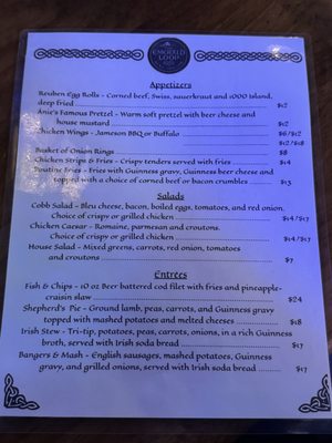 Menu photo 1 The Emerald Loop Bend, OR
