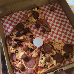 Plant based all meat pizza