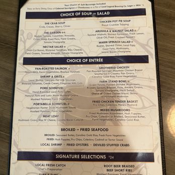 Nectar - EARLY DINING / THEATRE MENU - Breakfast & Brunch Near Me - Hilton Head Island, South Carolina