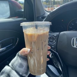 The most perfect iced oat milk marshmallow latte I've ever had, and I order this drink A LOT! The most perfect iced oat milk marshmallow latte I've ever had, and I order this drink A LOT!