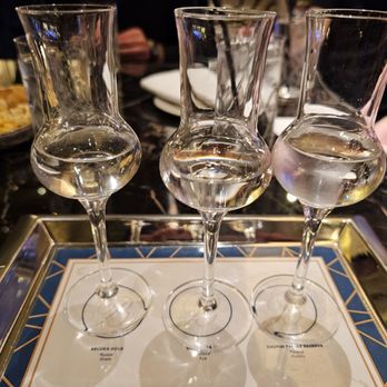 Petrossian Bar - Vodka Extraordinary Tasting - very smooth and aromatic - Lounges Near Me - Las Vegas, Nevada