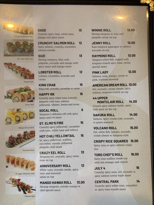 Menu photo 4 Toro Sushi Montclair, NJ