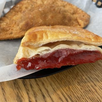 Pastelmania Bakery - Chicken empanada and a baked good with Guayaba - Latin American Near Me - Miami, Florida