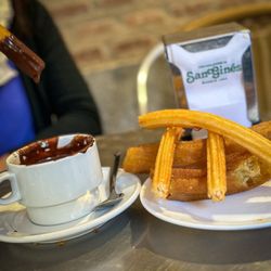 Chocolatería San Ginés - 1 order of churros with rich hot chocolate