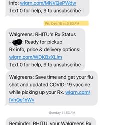 Walgreens - Dates for context