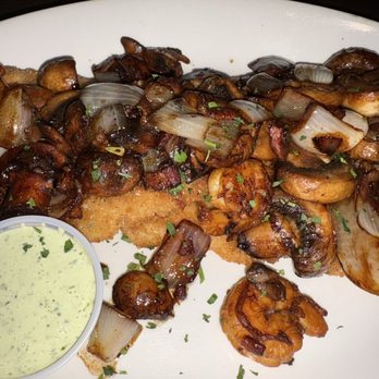 The Pine Tavern - Pork Milanese with shrimp mushroom bacon and onions - Steakhouses Near Me - Old Bridge, New Jersey