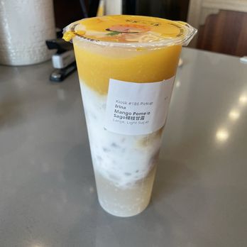 Wanpo Tea Shop - Mango Pomelo Sago楊枝甘露 - Bubble Tea Near Me - Millbrae, California