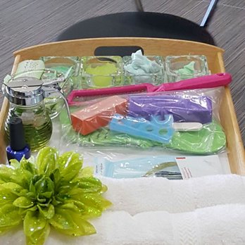 Cosmo Nail Bar - When the tray your pedi comes on looks like this you know it's gonna be great! - Nail Salons Near Me - Arlington, Texas Cosmo Nail Bar - When the tray your pedi comes on looks like this you know it's gonna be great! - Nail Salons Near Me - Arlington, Texas