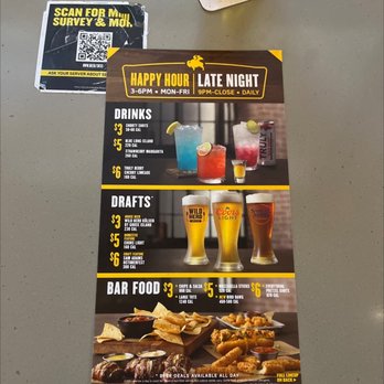 Buffalo Wild Wings - Happy Hour Menu - Chicken Wings Near Me - Montclair, California