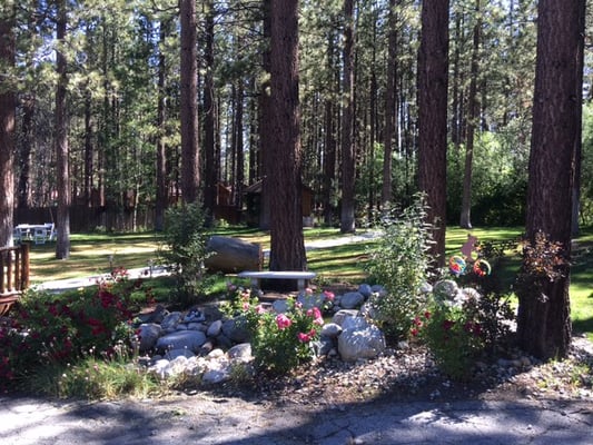 Alpenhorn Bed & Breakfast - Peaceful garden at the Alpenhorn Bed & Breakfast - Big Bear Lake, CA