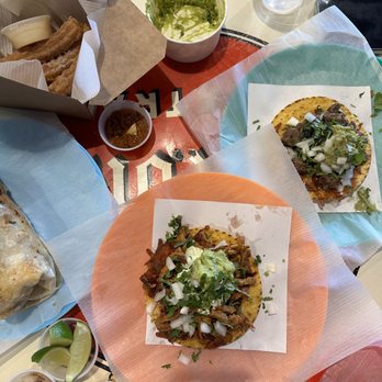 The Taco Stand - Al pastor and carne asada volcan - Mexican Near Me - Orange, California