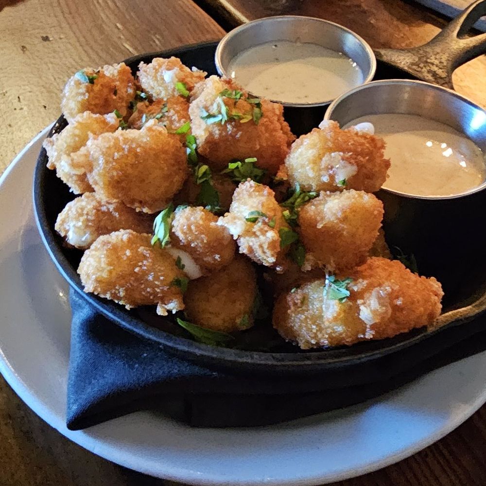 Weller's Bistro - Cheese curds worth fig and buffalo dips - German Near Me - Layton, Utah Weller's Bistro - Cheese curds worth fig and buffalo dips - German Near Me - Layton, Utah