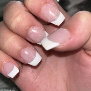 Clive Nails - dip powder white tips - Nail Salons Near Me - Clive, Iowa Clive Nails - dip powder white tips - Nail Salons Near Me - Clive, Iowa