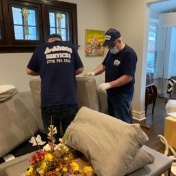 Busy cleaning my sofa.  I have dogs -- they did a fantastic job!
