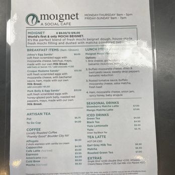 Moignet  A Social Cafe - Menu Aug 2026 - Bakeries Near Me - Las Vegas, Nevada