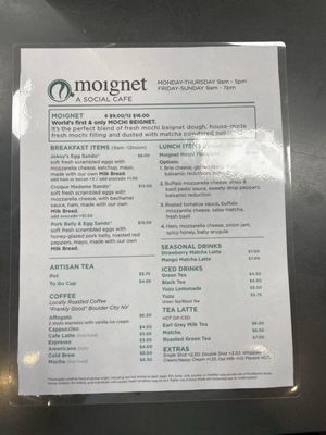 Menu photo 4 Moignet  A Social Cafe Las Vegas, NV