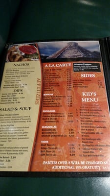 Menu photo 8 Yucatan Sumter, SC Menu photo 8 Yucatan Sumter, SC