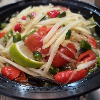 Black Thai Authentic Cuisine - Papaya Salad - Salad Near Me - Carrollton, Texas