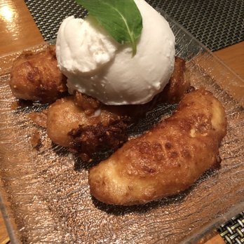 Pink Pepper - This was the fried Banana A la mode with Thai coconut ice cream. - Thai Near Me - Los Angeles, California Pink Pepper - This was the fried Banana A la mode with Thai coconut ice cream. - Thai Near Me - Los Angeles, California