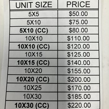 Carefree Self Storage - Current Prices OCT. 2022 - Self Storage Near Me - El Paso, Texas Carefree Self Storage - Current Prices OCT. 2022 - Self Storage Near Me - El Paso, Texas