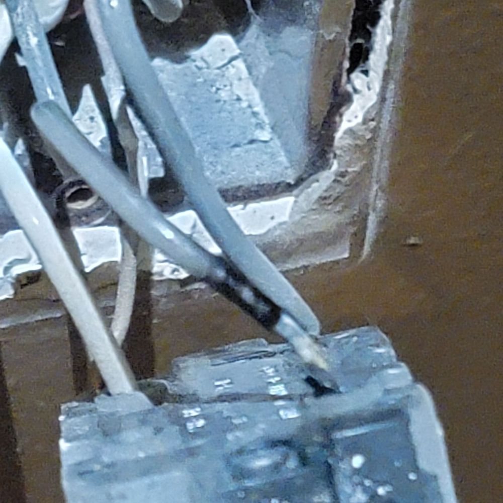 Burned wire