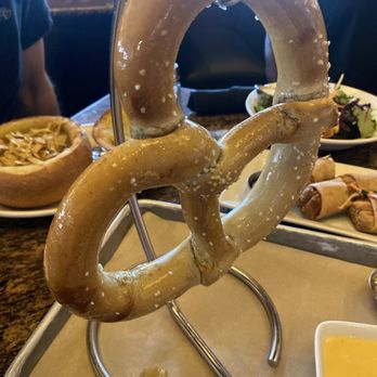 BJ's Restaurant & Brewhouse - Big Twist Pretzel With Beer Cheese - New American Near Me - Vienna, Virginia BJ's Restaurant & Brewhouse - Big Twist Pretzel With Beer Cheese - New American Near Me - Vienna, Virginia