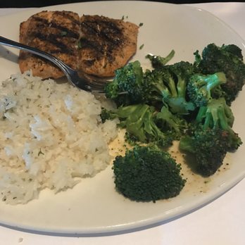 Bonefish Grill - Salmon w/ Jasmine Rice and Broccoli - Seafood Near Me - Louisville, Kentucky