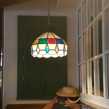 Pizza Barn - Inside nice lamps - Pizza Near Me - Edgewood, New Mexico