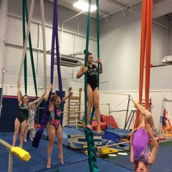 Georgia All-Star Gymnastics - Team Gymnast learning Silks Training from North GA Silks