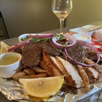 George's Place Cape May - Pikilia mixed grill. This is the small which is perfect for two. - Greek Near Me - Cape May, New Jersey