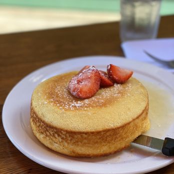 Aloha Mixed Plate - Soufflé pancakes- so light and yummy! - Hawaiian Near Me - Lahaina, Hawaii