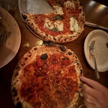 Bufalina - Pepperoni pizza and margherita pizza - Pizza Near Me - Austin, Texas