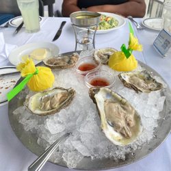 City Fish Market - Oysters with lemon and vinaigrette sauce