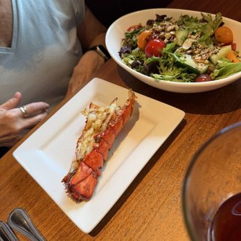 Seasons 52 - Lobster tail was broiled nice add-on a salad - New American Near Me - Boca Raton, Florida Seasons 52 - Lobster tail was broiled nice add-on a salad - New American Near Me - Boca Raton, Florida
