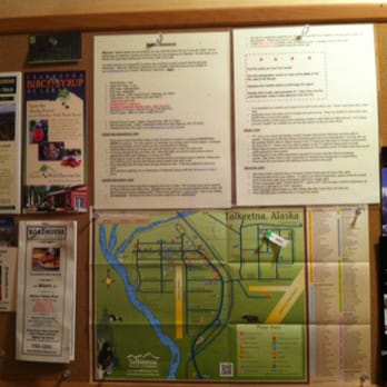 Hale Kōlea Cabin - Local businesses and info highlighted on bulletin board. - Vacation Rentals Near Me - Talkeetna, Alaska Hale Kōlea Cabin - Local businesses and info highlighted on bulletin board. - Vacation Rentals Near Me - Talkeetna, Alaska