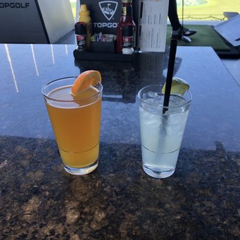 Topgolf - Blue moon and skinny margarita. - Golf Near Me - Fishers, Indiana
