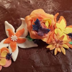 Sherry's Homestyle Bakery - I make my own chocolate and form it into shapes like these flowers.