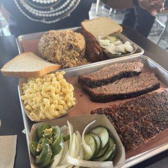Brisket & Rice - Brisket BBQ Fried Rice, Poorman's Macaroni, Brisket 1/2 lb, and Pork Ribs 1/2 lb - Barbeque Near Me - Houston, Texas Brisket & Rice - Brisket BBQ Fried Rice, Poorman's Macaroni, Brisket 1/2 lb, and Pork Ribs 1/2 lb - Barbeque Near Me - Houston, Texas
