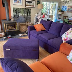 Sofa So Good - Comfortable purple couch!